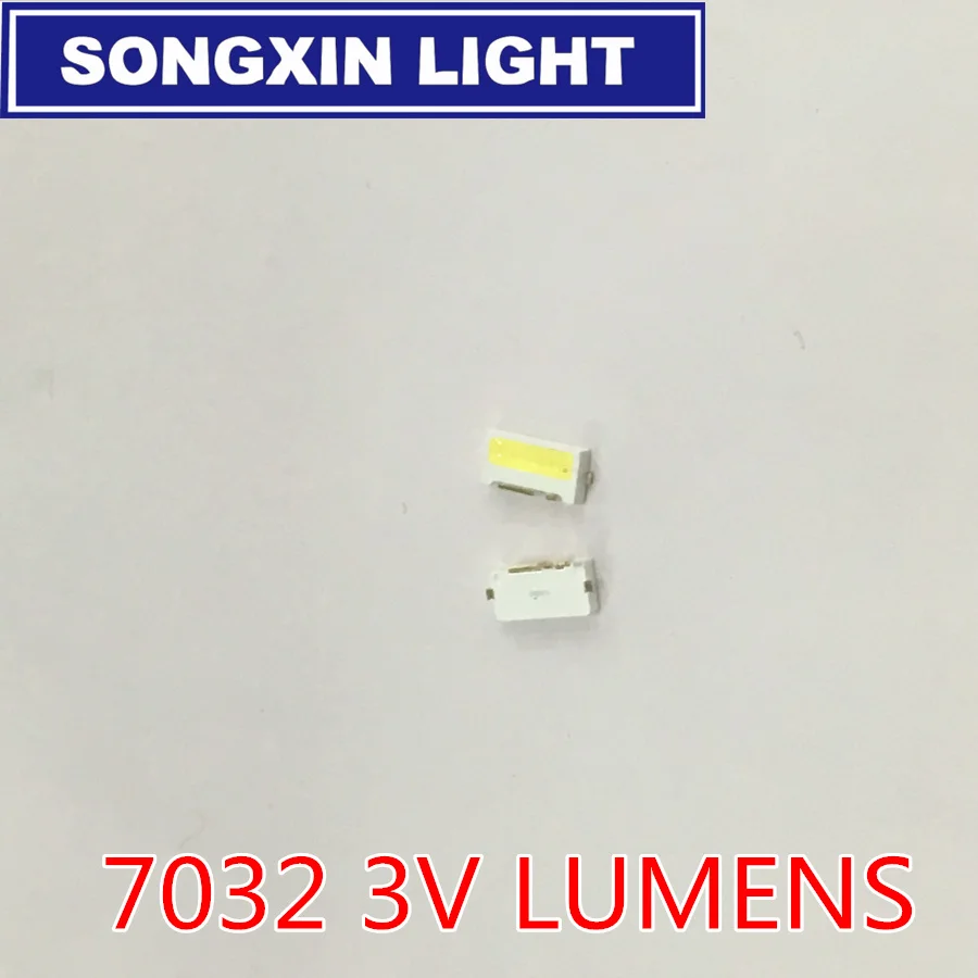 

50pcs LUMENS LED Backlight Edge LED Series 0.7W 3V 7032 Cool white For SAMSUNG LED LCD Backlight TV Applicatio A150GKCBBUP5A