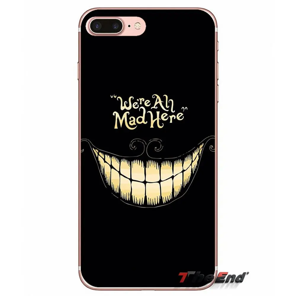 Чехол для Samsung Galaxy S3 S4 S5 MINI S6 S7 edge S8 Plus Note 2 3 4 5 Grand Core Prime We all mad here Alice in Wonderland|alice wonderland