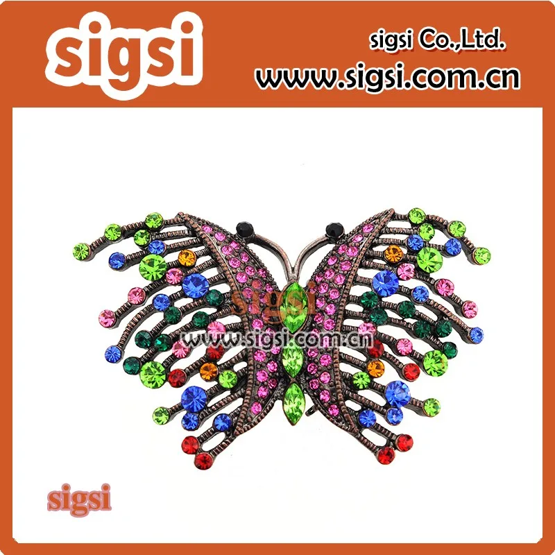 

charming crystal rhinestone butterfly brooch accessories