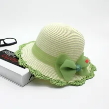 Летние шапки для детей соломы сердцевина солнце УФ-защита Для детей(от 3 до 8 лет) шапка пляжные шляпы снаружи солнцезащитный крем шляпы Шапки