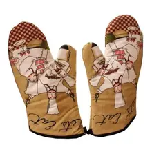 Перчатки для горячей печи для кухни толстые и горячие перчатки для микроволновой печи изоляционные перчатки Стиль 15