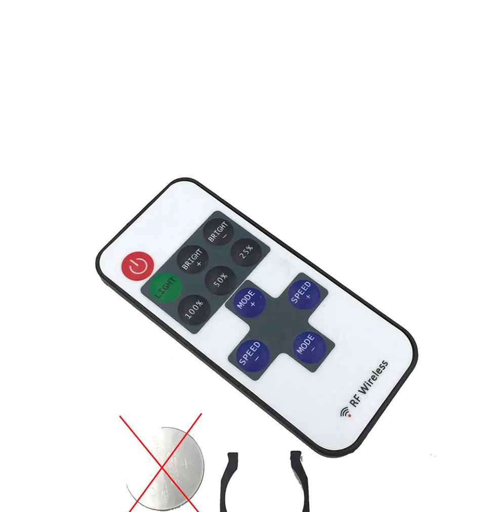 5-24V Mini RF Wirleless LED Controller 5V 12V 24V Dimmer for LED Strip Lamp Bulb Lights Dimming DC Wire Connector Remote Control (7)