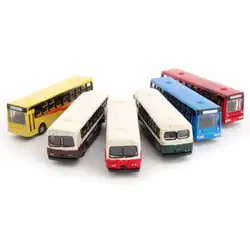 MagiDeal 6 шт./лот литья под давлением модель автобус поезд макет Железнодорожный Улица Пейзаж сцены для школы детей Классические игрушки