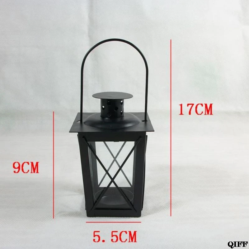 Black/White Romantic Romantic Candle Holder Retro Hanging Lantern Lamp Decor For Dinner Home Jun13