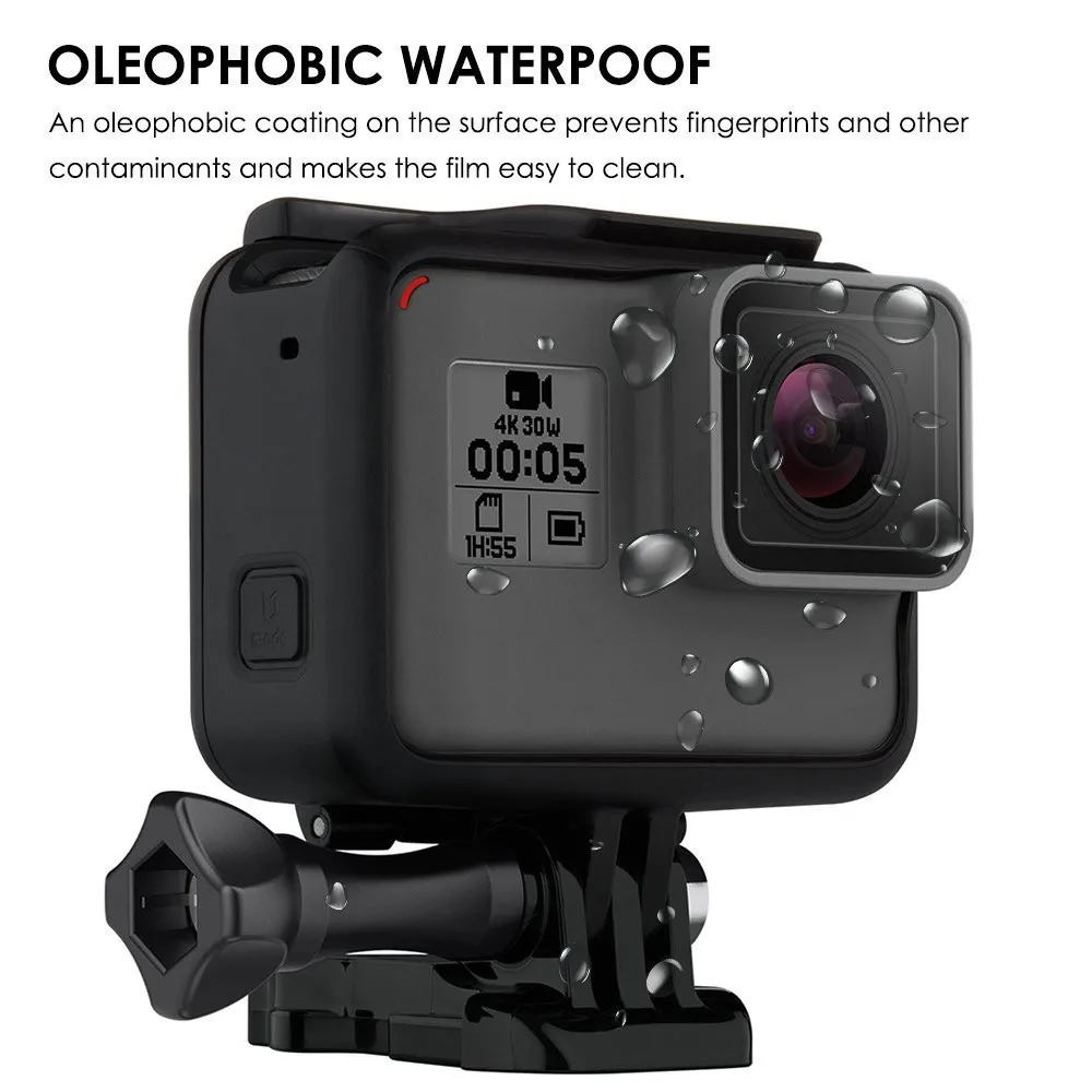 HIPERDEAL 3 комплекта ЖК-экран протектор+ объектив протректор пленка для GoPro Hero 5 Прямая 1M26
