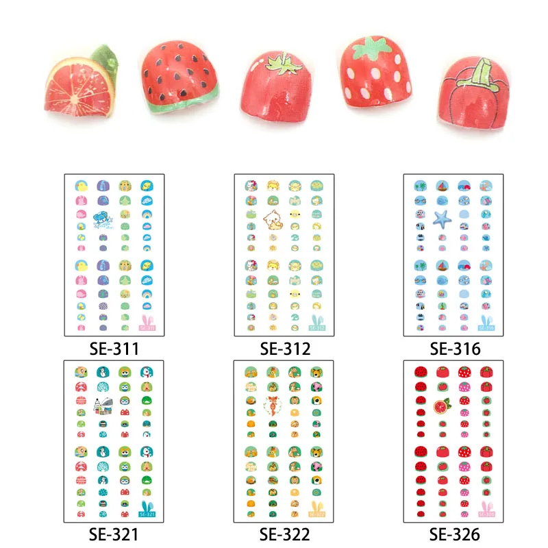 6 шт./компл. мультяшная наклейка для дизайна ногтей|nail art stickers|art stickersnail nail sticker |