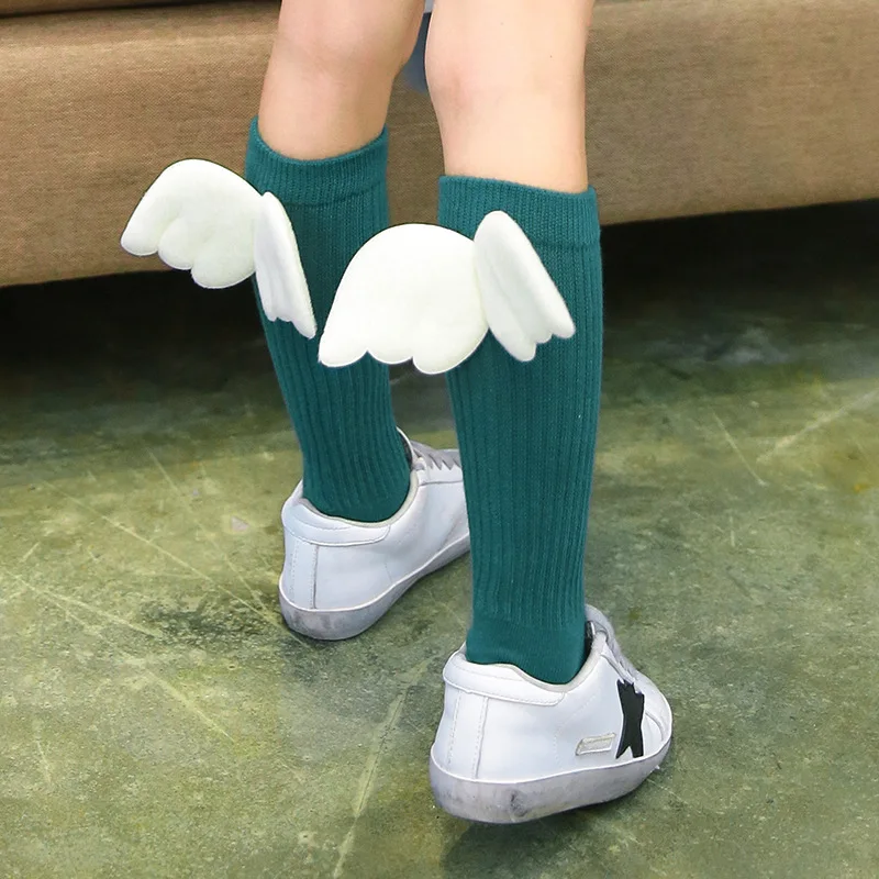 Подарочные носки для мальчиков и девочек от 1 до 10 лет новые зимние креативные носки с крыльями для малышей гетры, гольфы хорошее качество