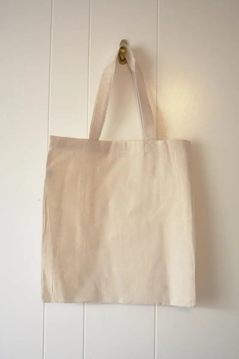 

New Canvas Shopping Bags Eco Reusable Foldable Shoulder Bag Handbag Tote Cotton Tote Bag Wholesale Custom
