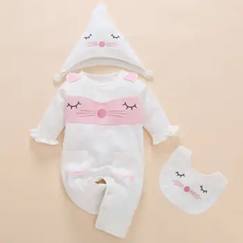

Ins Explosion Children's Wear Infant Wear Baby Clothing Newborn Harness One Piece Clothes Spring and Autumn Baby Baby Girl