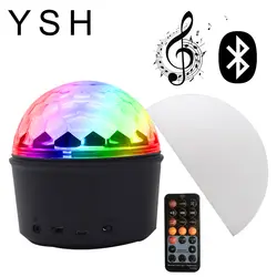 YSH светомузыка светодиодная Bluetooth цветомузыка музыкальный центр RGB диско шар DJ свет диско новый для рождественской вечеринки освещения