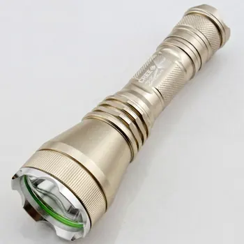 

Xm-l T6 1000lm Aluminum Waterproof Led Flashlight Torch Light For 18650 Rechargeable Battery