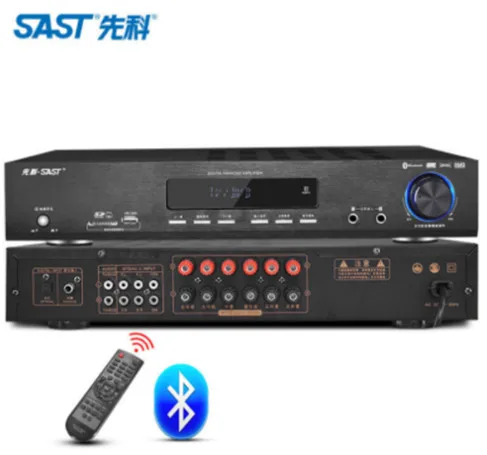 

SAST AK-350 500W Home Th eater 5.1 Amplifier Home Professional Karaoke High Power Bluetooth Amplifier Light Brazing Coaxial