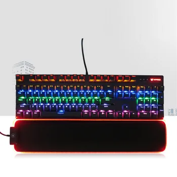 

Elisona Gaming RGB LED Keyboard Wrist Rest Support Cushion Pad Mat for Computer Gamers Game Overwatch Lol Dota