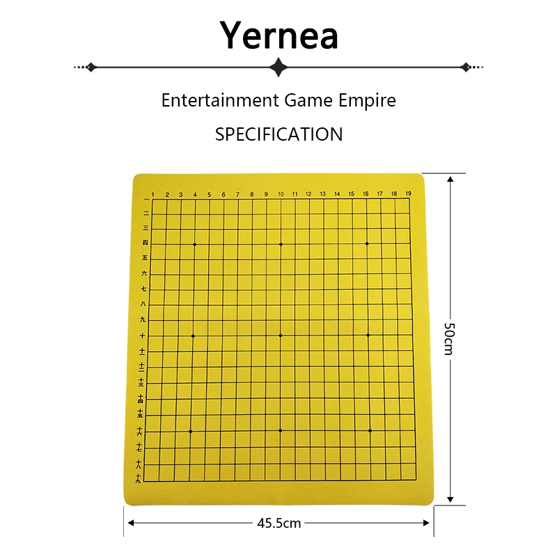 High quality fasion leather chess board Chess cloth without piece Chinese chess go game board entertainment Wei qi gift Yernea