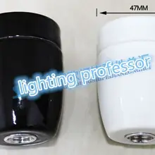 10 шт./партия керамика особой белизны держатель лампы Эдисона подвесной светильник цоколь E27