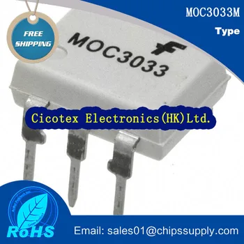 

10pcs/lot MOC3033M 3033 DIP-6 OPTOISOLATOR 4.17KV TRIAC 6DIP