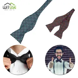 Multi-Цвет Имитация шелковый полосой человека себя галстуки бабочкой широкий галстук бизнес-стиль, Галстуки Галстук krawatte legame подарок