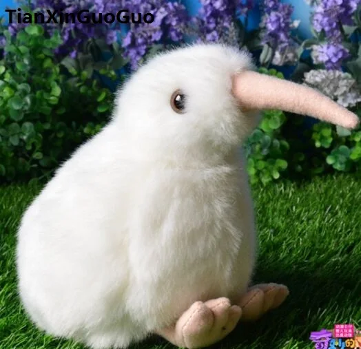 about 18cm white kiwi bird New Zealand national bird plush toy soft doll baby toy birthday gift