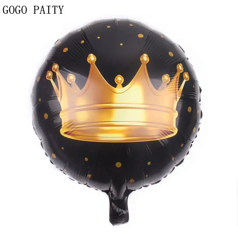 GOGO PAITY новые 18-дюймовые круглые коронные Алюминиевые шарики для свадебной