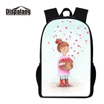 

Pink Cartoon Backpack for Girls Trendy Students Pretty Colorful School Bags for Teenage Children's Bookbag Younger Mochilas