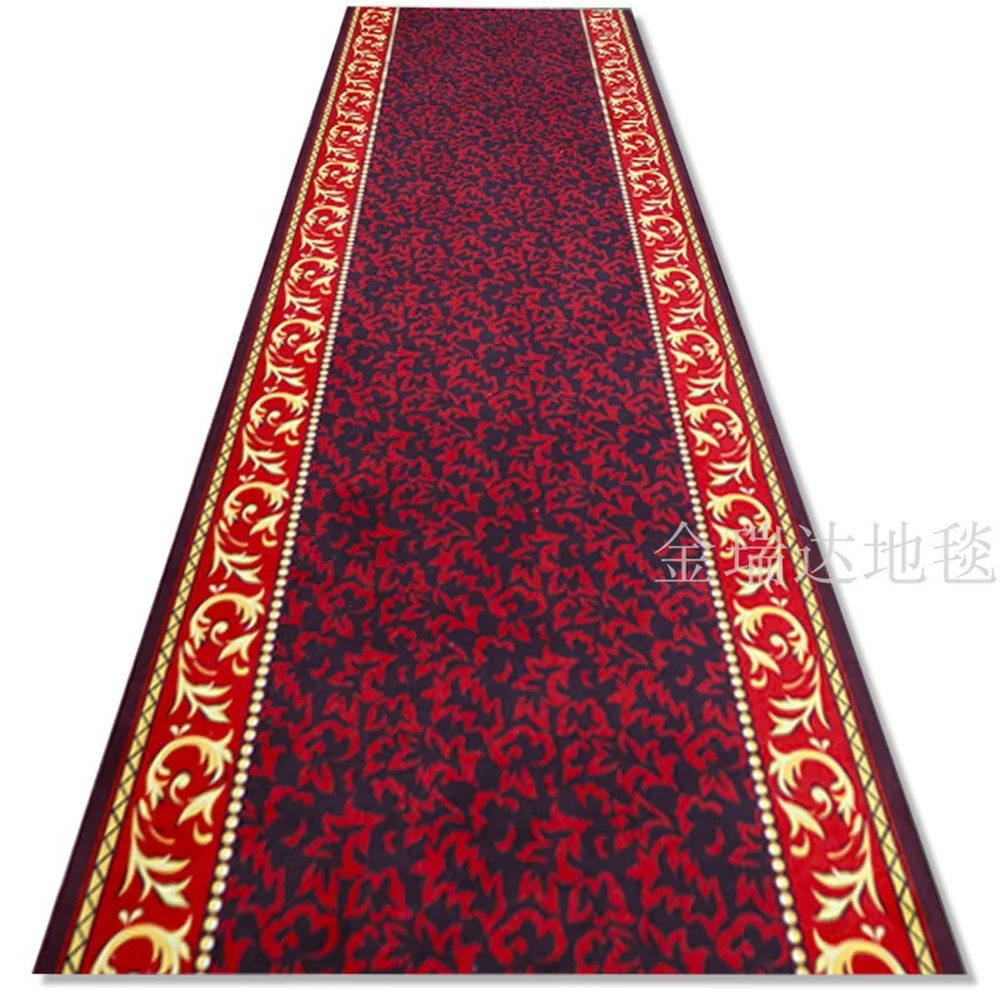 Customize High Quality 3D Effect Hallway Carpet Pastoral Rugs Corridor Floor Mat Soft Aisle Stairs Anti-slip Suction Blanket