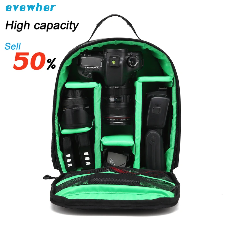 

Multi-functional Camera bag Waterproof Digital DSLR Camera Video Bag Small DSLR Nikon Canon Camera Backpack for Photographer