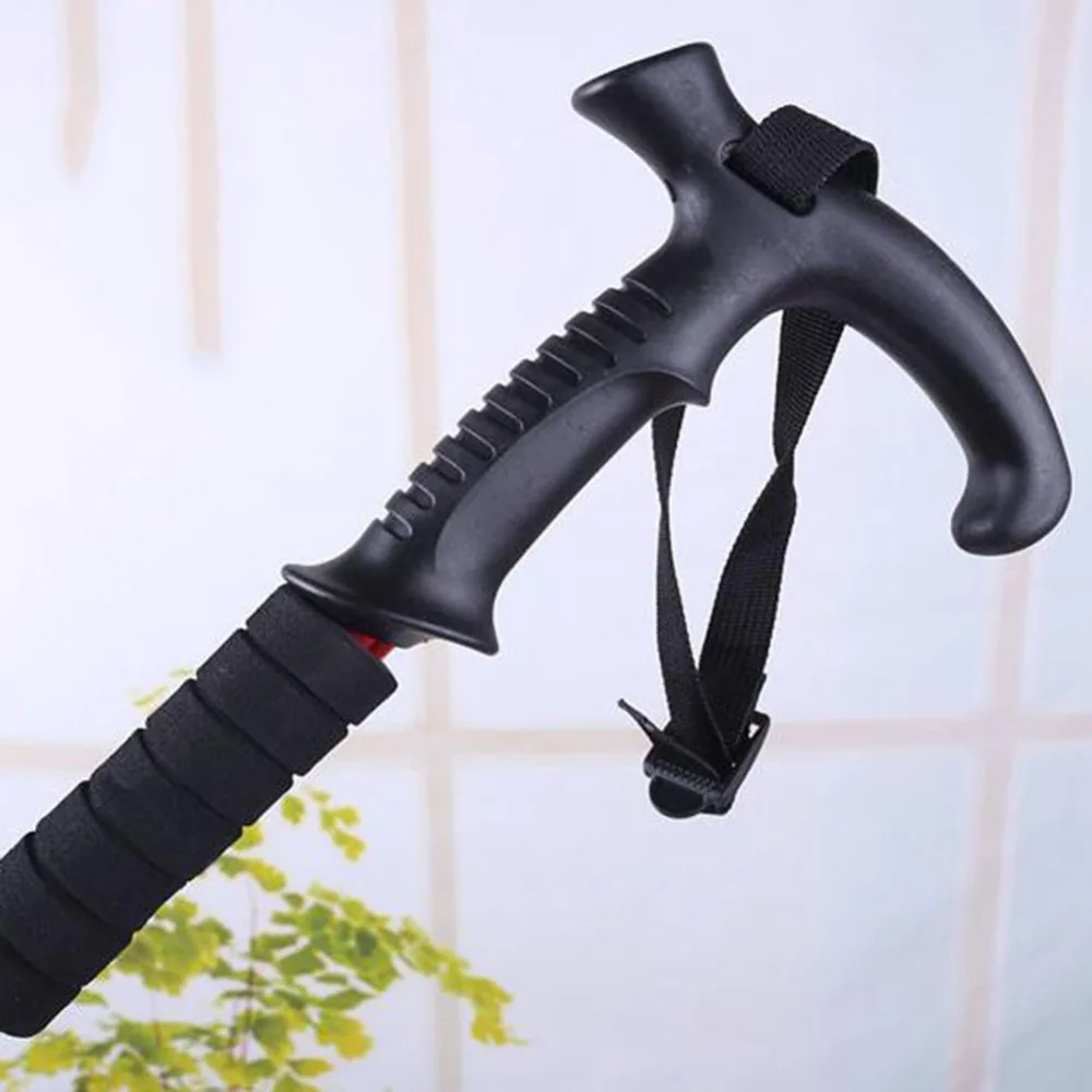 عصا للمشي 3 المفاصل مستقيم قبضة مقبض قابل للسحب سبائك الألومنيوم قصب في الهواء الطلق تسلق اكسسوارات عصا للمشي 3 المفاصل مستقيم قبضة مقبض قابل للسحب سبائك الألومنيوم قصب في الهواء الطلق تسلق اكسسوارات