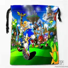 Пользовательские печати Соник-the-Hedgeh сумки для покупок на шнурках дорожный мешочек для хранения плавать Пешие прогулки игрушка сумка унисекс мульти Size18-12-31-49