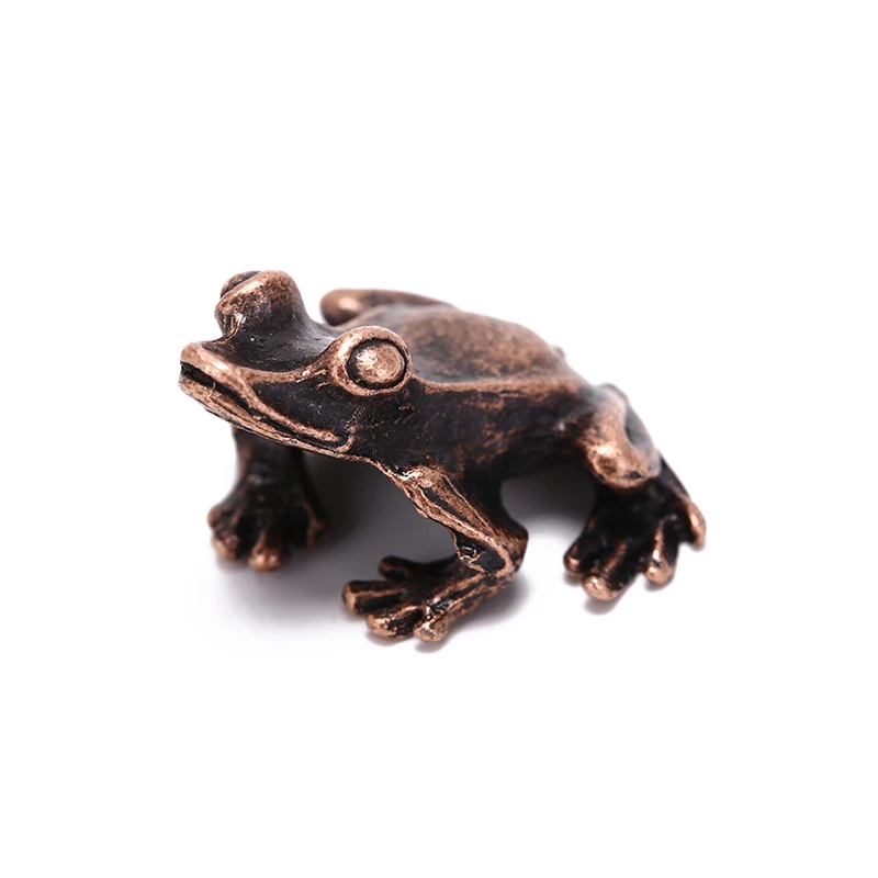 

1 PC New Decorative Alloy Frog Toad Incense Holder Home Statue Inscription Incense Holder Burner 2x2.5cm