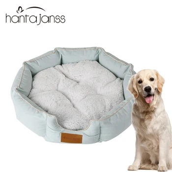 

Dog Beds For Large Dogs Hondenmand Dog House Pet Bed Durable Warm All Season Pet Cushions Round Shape Animals Accessories