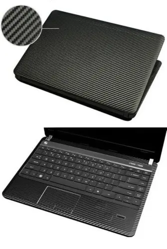 Углеродного волокна ноутбука стикеры наклейки кожного покрытия для hp ENVY x360 15-cn0005ng CN0011DX cn0008nl cn0003ng cn0013nr cn0012dx cn0700ng - Цвет: Black Carbon fiber