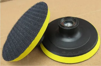 

Free shipping 2PCS rubber made 100*M10mm self adhere chucks for being used with self adhere polishing pads for good polishing