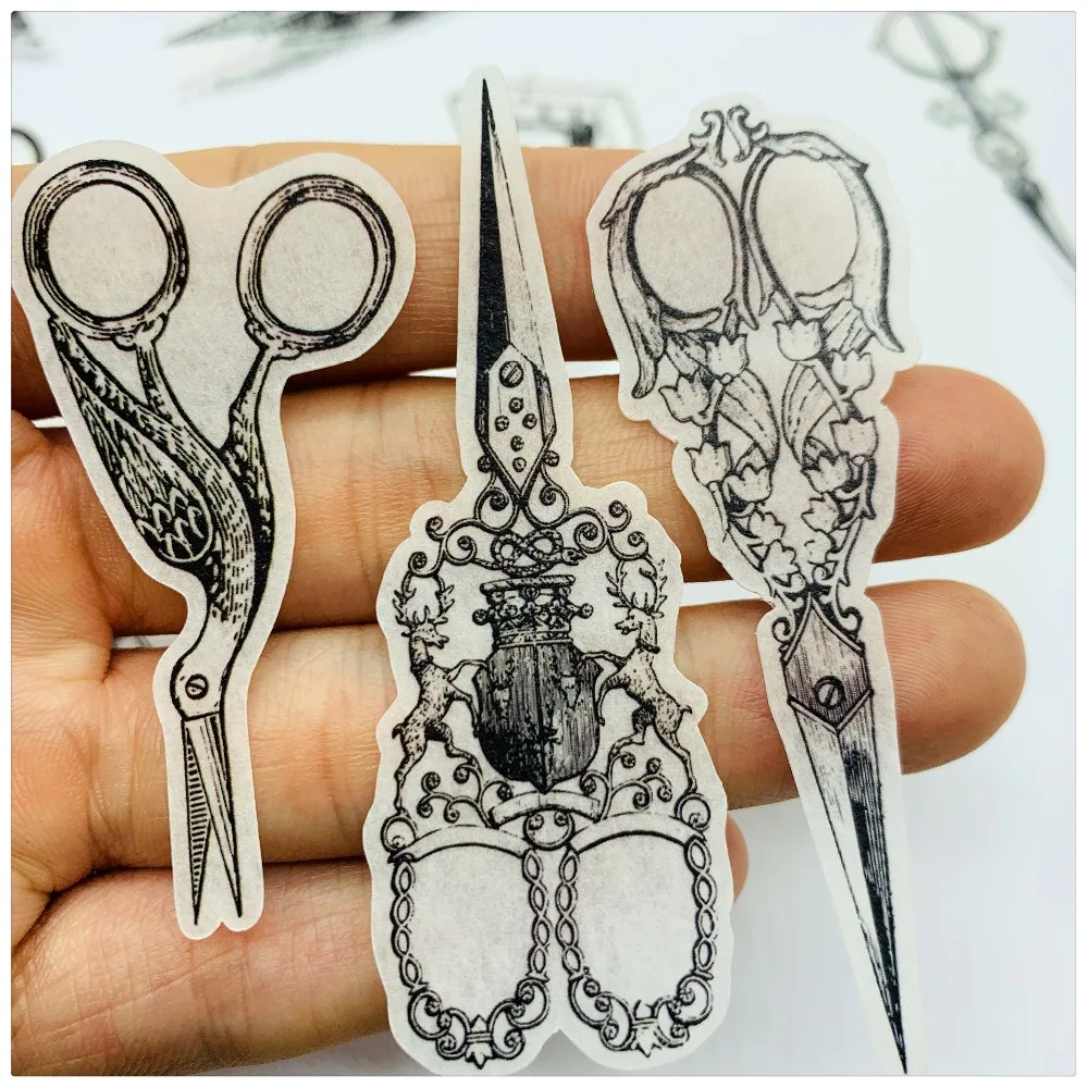 Black White Fashion Clothing Store Stickers Junk Journal Planner Stickers Scrapbooking Vintage Decorative DIY Craft Photo Albums