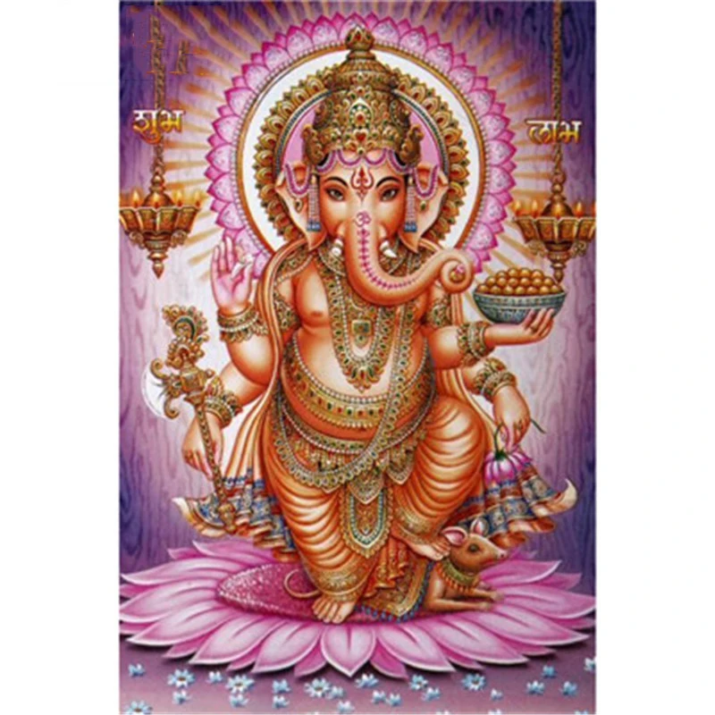 5d diy diamond painting kit,full diamond painting cross stitch ganesha