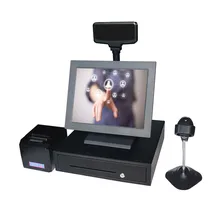 Cheap 15 inch touch screen pos system all in one pc Suitable for restaurant pos system Sales terminal cash register