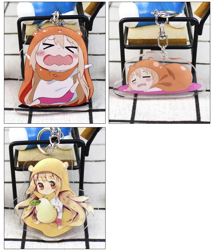 Аниме Himouto Umaru chan косплей брелок японский мультфильм Himouto мультипликационный персонаж дома Умару акриловый автомобильный брелок Подвеска Брелки