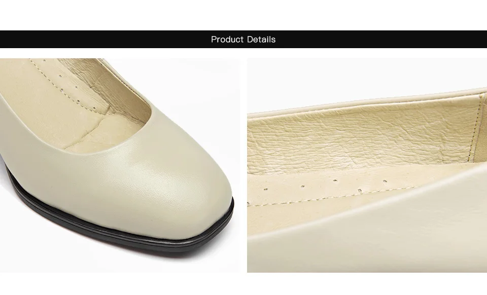 BeauToday/женские туфли-лодочки из натуральной коровьей кожи; слипоны с квадратным носком на высоком каблуке ручной работы; Офисная Женская обувь; брендовые водонепроницаемые мокасины; 15024
