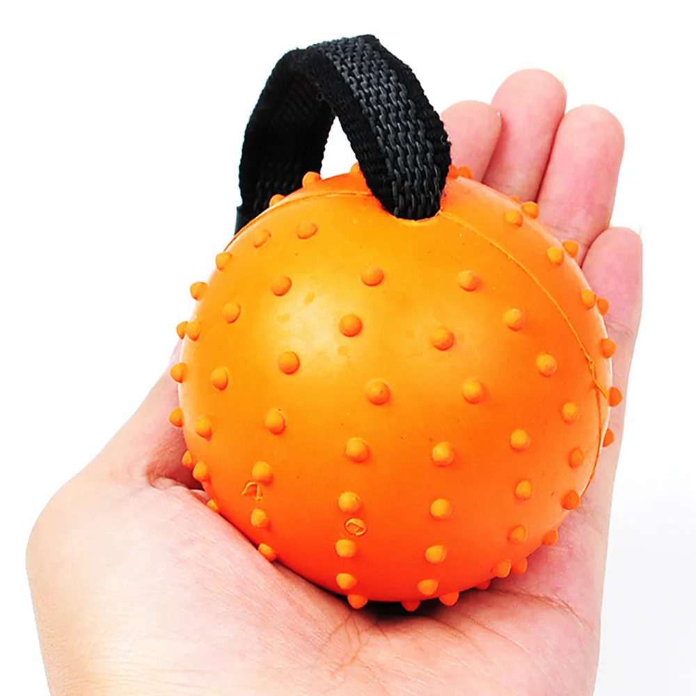 4 colors Solid Rubber Pet Dog Chew Training Ball Toys Tooth Cleaning