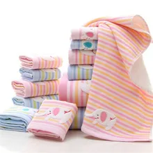 3 предмета в комплекте, хлопчатобумажные полотенца с мультяшным слоном, пляжное полотенце для детей, впитывающее мягкое лицо для взрослых, базовый набор полотенец