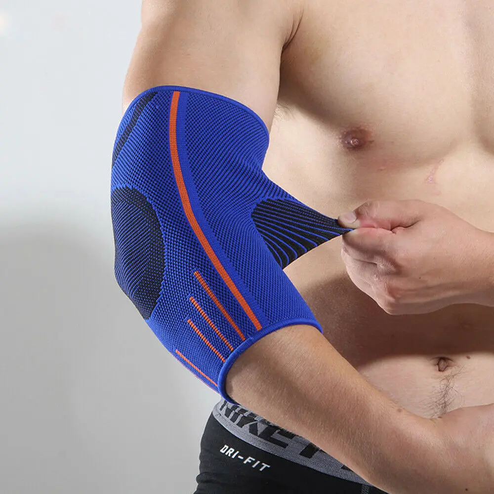 

1 X Elastic Bandage Gym Sport Compression Elbow Protective Pad Absorb Sweat Basketball Tennis Arm Sleeve Warmer
