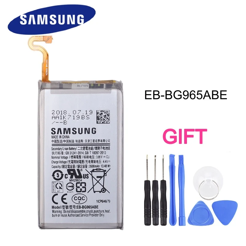 EB BG965ABE оригинальный сменный аккумулятор для samsung GALAXY S9 Plus G9650 + G965F 3500