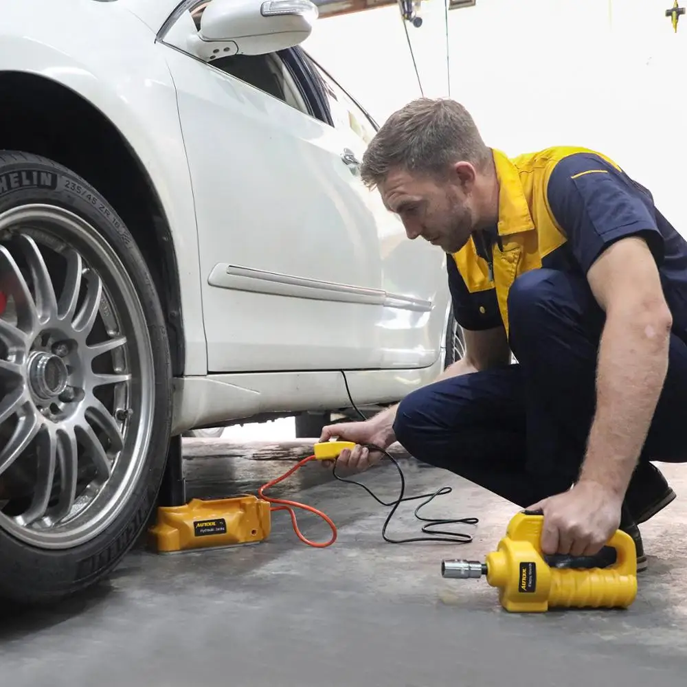  AUTOOL 6T 12V Jack for Car Jacks Hydraulic Jack Lifting 47cm Hight Auto Disassembly Tire Repair Too