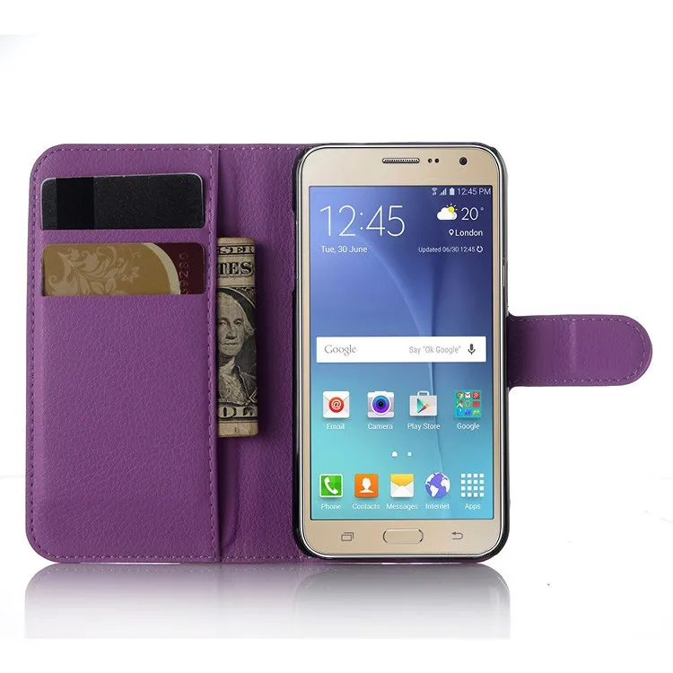 Luxury PU Leather Flip Cover Case For Samsung Galaxy J3 2016 J300F J320 J320F SM-J320F Case Flip Protective Phone Back Cover Bag (6)