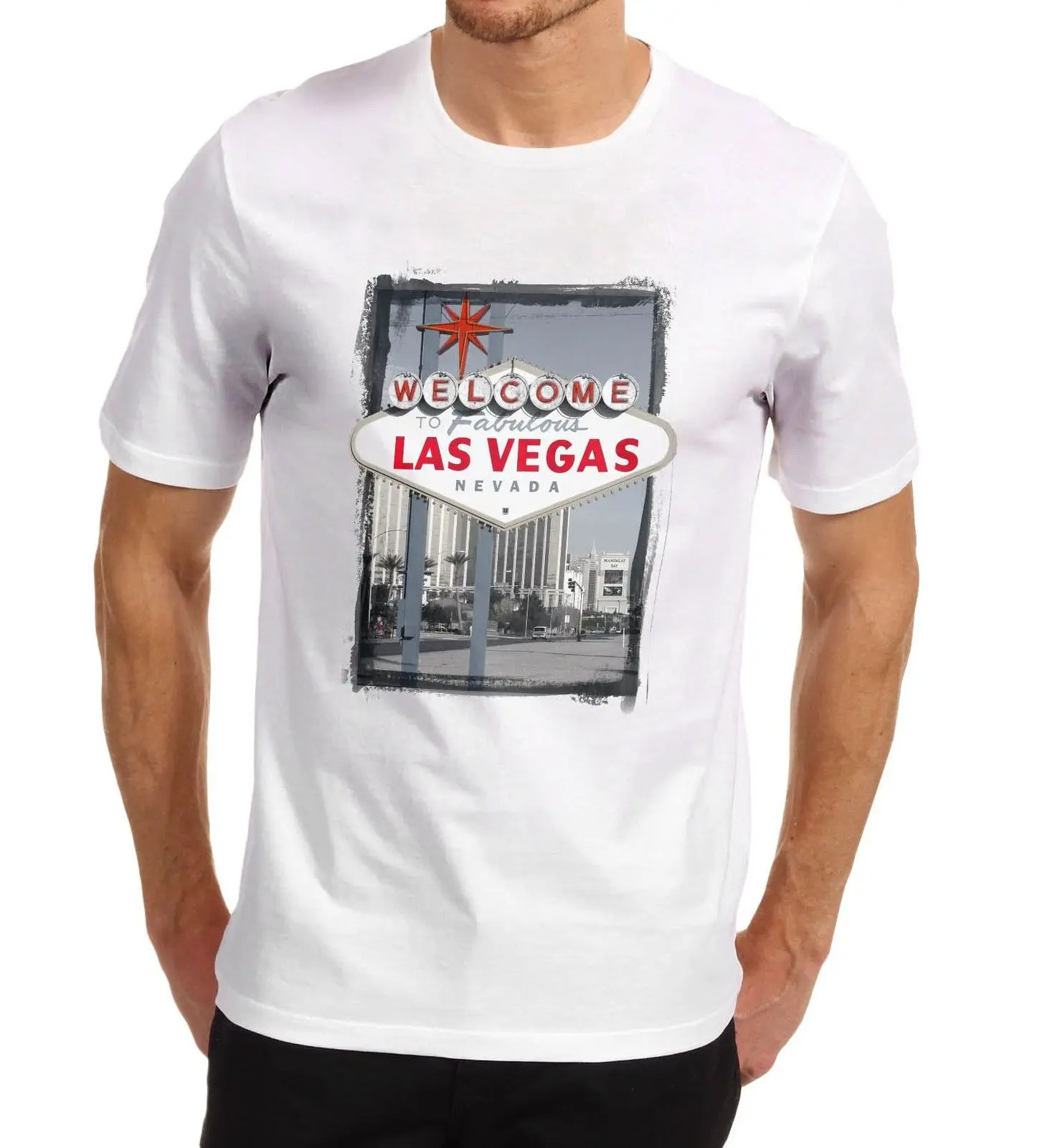 Men's to Las Vegas Iconic sign Printed T Shirtin TShirts from Men's Clothing on