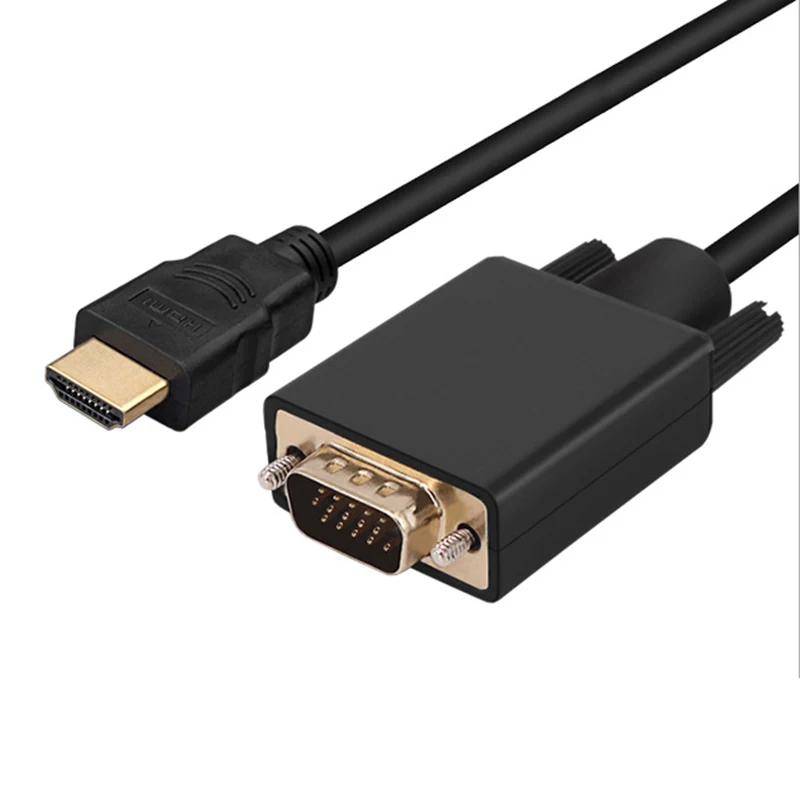 1,8 м HDMI в VGA Кабель-адаптер цифровой 1080P HD видео конвертер адаптер HDMI 15 pin VGA Соединительный кабель для компьютера ноутбука тв