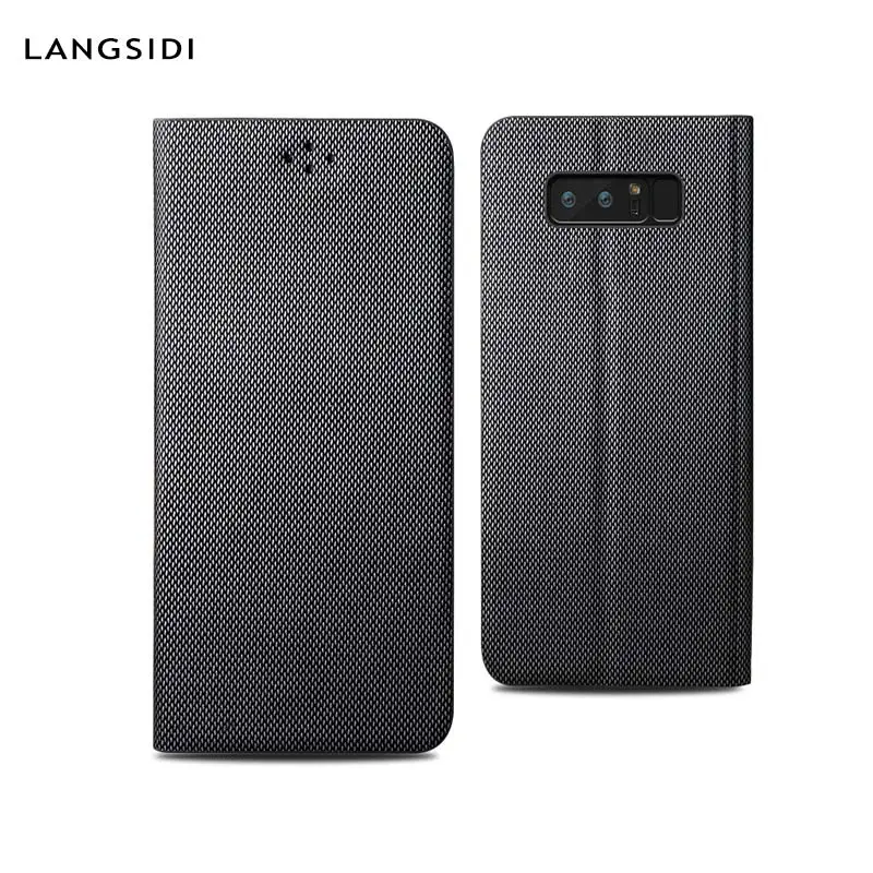 

Business Flip cover All inclusive Anti-collision phone case for Samsung Note 8 Galaxy S8 S8plus S9 S9plus support phone case
