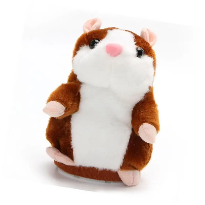 15cm Sweet Talking Hamster Plush Toy Repeat Words Speak Sound Recording Kids Children Fun Toys