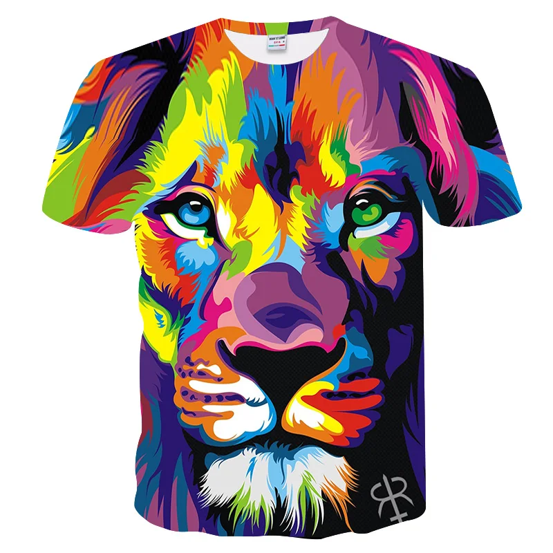 New Brand 3d T-shirt Animal Lion Shirt Camiseta 3d T Shirt Men Funny T Shirts Mens Clothing Casual Fitness TeeTop Tiger Tshirt