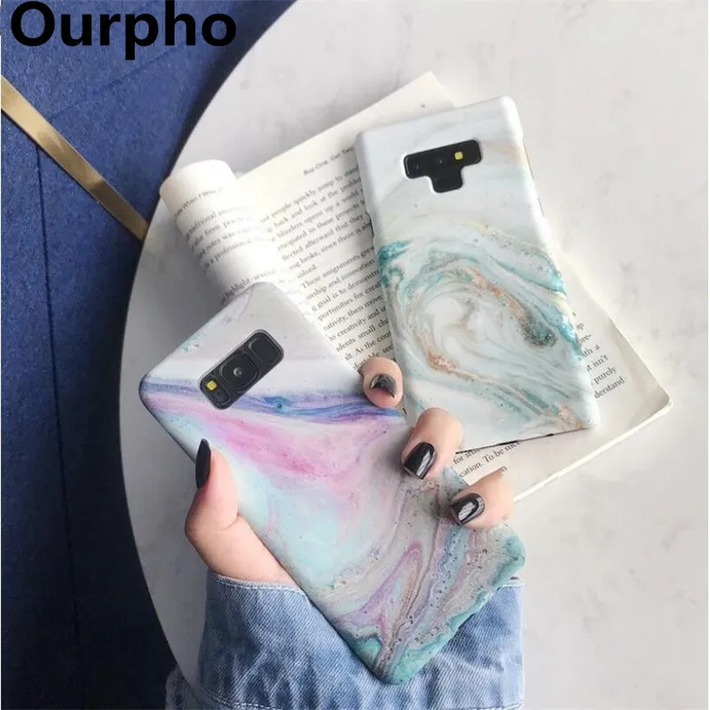 Мраморный чехол Ourpho для samsung Galaxy S10 S8 S9 Plus Note 8 9 телефона модный жесткий задней