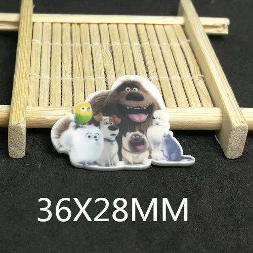 

Free shipping 50pcs/lot 36x28 MM cartoon movie character planar resin